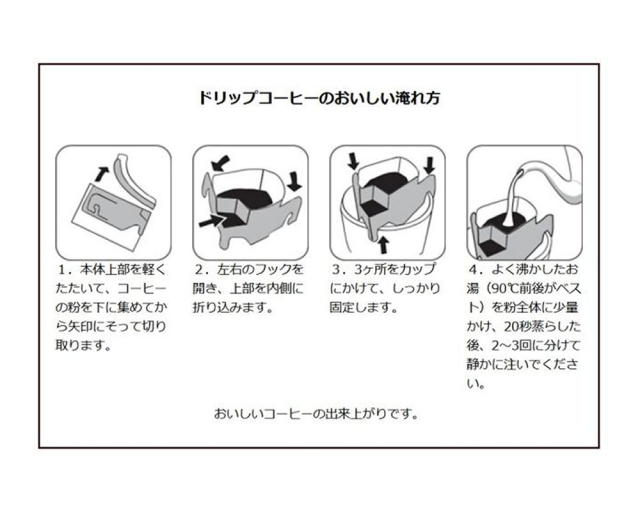ドリップバッグ入れ方